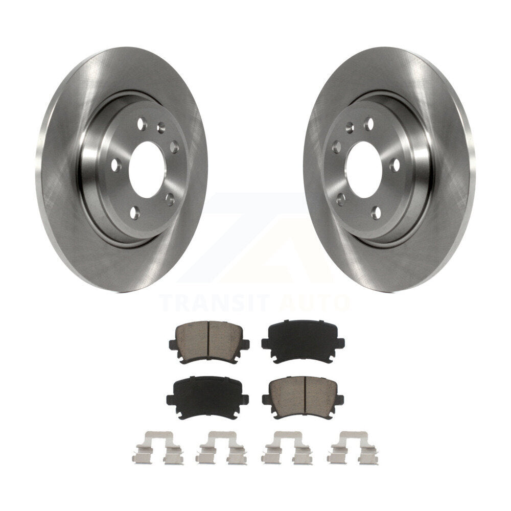 Kit de disques de frein à disque arrière et plaquettes en céramique pour Audi A4 Quattro Convertible 2009