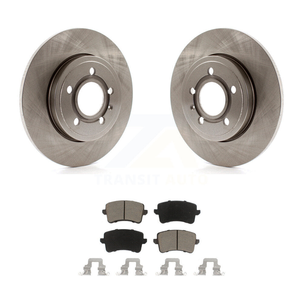 Kit de rotors de frein à disque arrière et plaquettes en céramique pour Audi A4 Quattro berline/Wago 2009