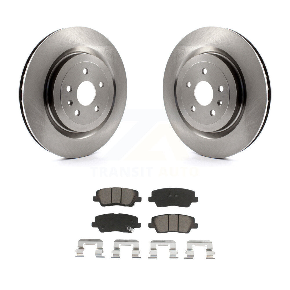 Kit de rotors de frein à disque arrière et de plaquettes en céramique pour Cadillac CTS 2015 6,2 L