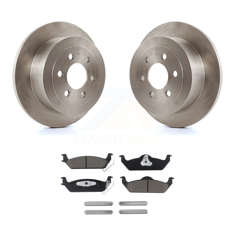 Kit de disques de frein à disque arrière et plaquettes en céramique pour Dodge Dakota 2003-2004