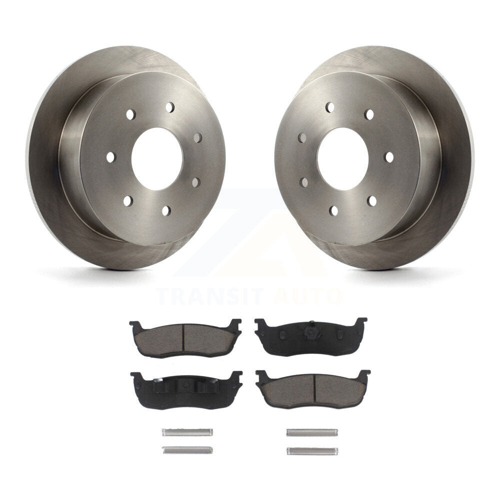 Kit de rotors de frein à disque arrière et plaquettes en céramique pour Ford F-150 F-250 HD K8C-101866