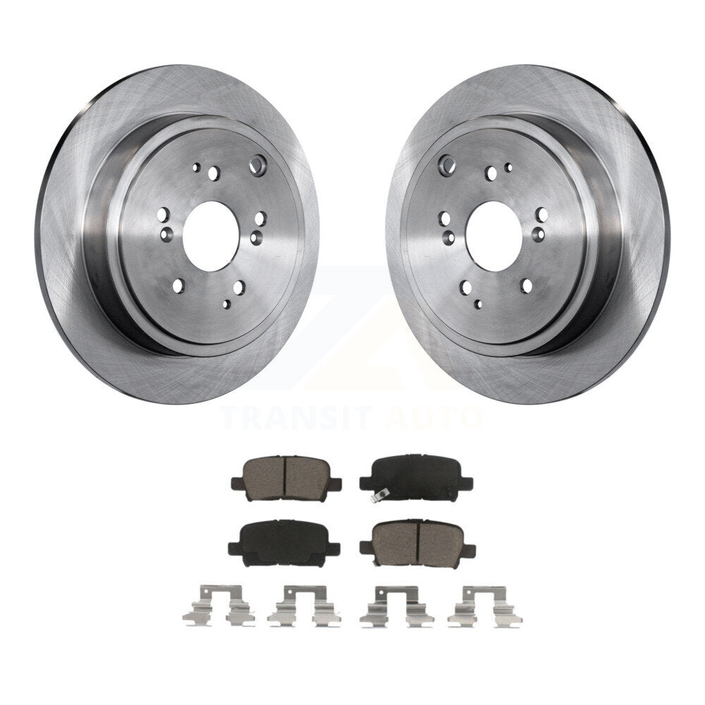 Kit de rotors de frein à disque arrière et plaquettes en céramique pour Honda Pilot Acura MDX K8C-10186