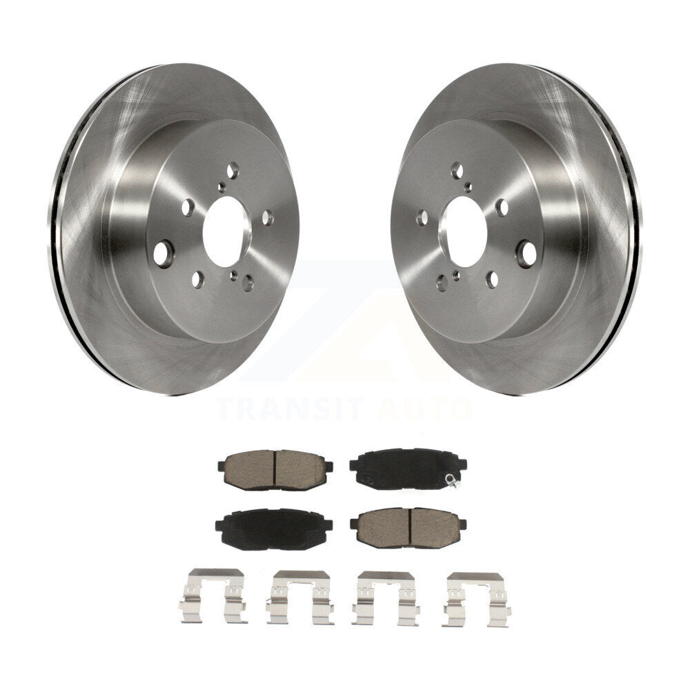 Kit de rotors de frein à disque arrière et de plaquettes en céramique pour Subaru Forester 2.0L 2014 – 2018