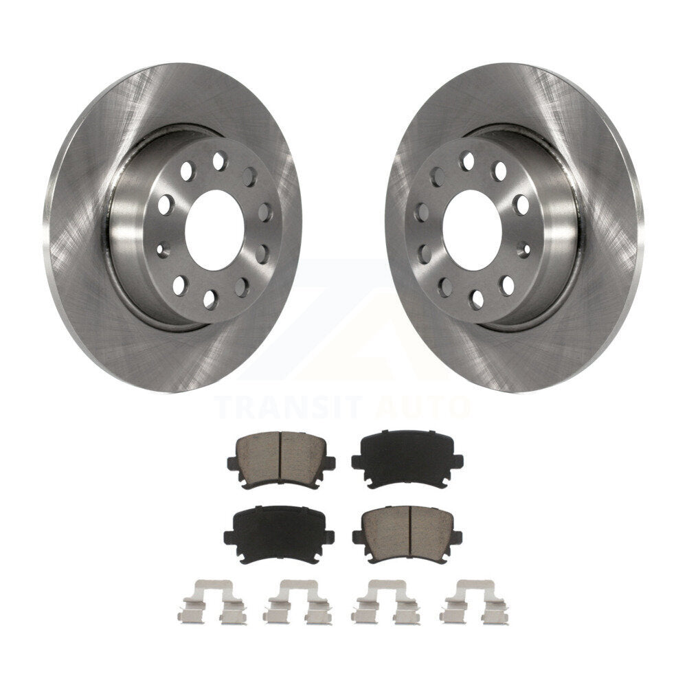 Kit de Rotor de frein à disque arrière et de plaquettes en céramique, pour Volkswagen GTI Eos Audi A3 Quattr