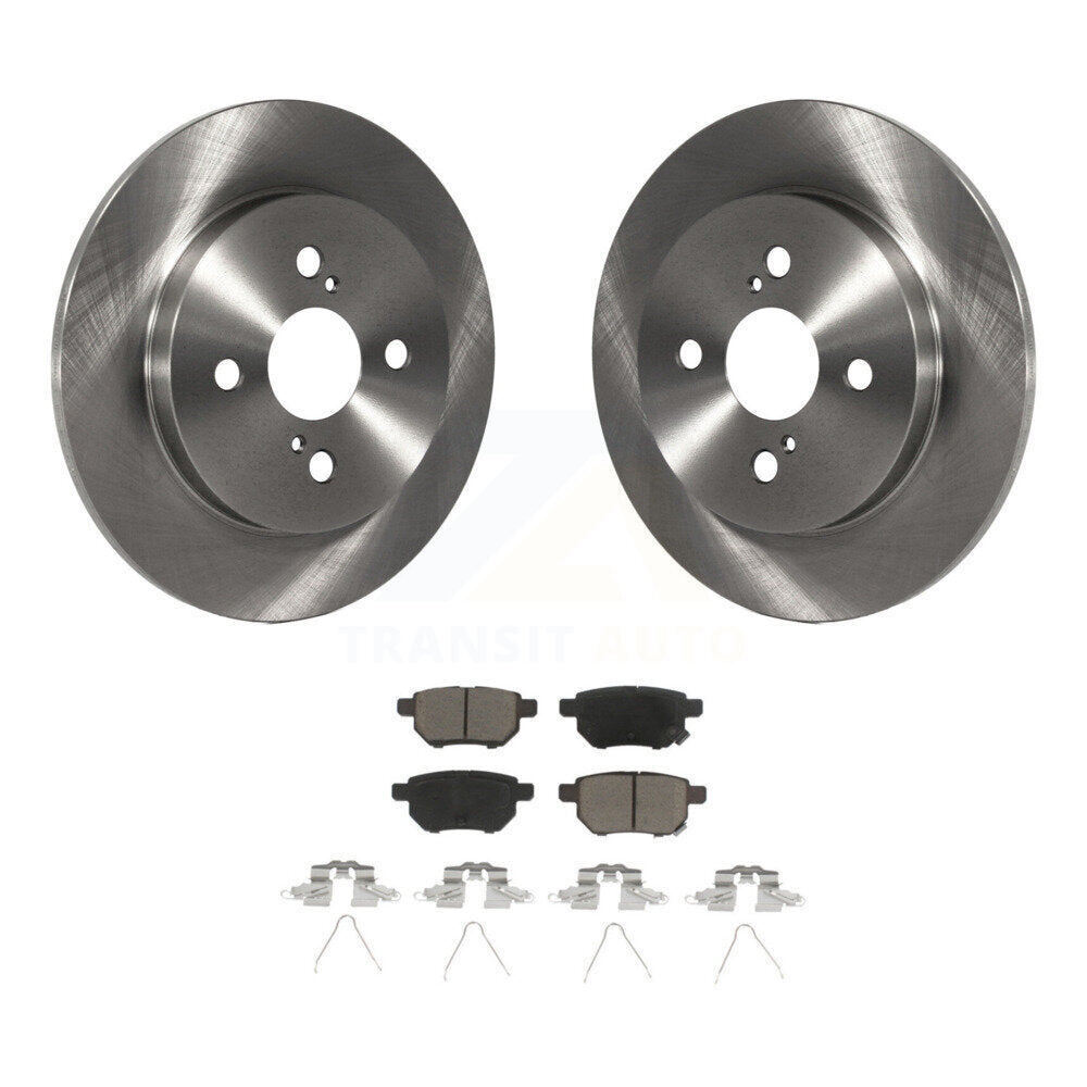 Kit de disques de frein à disque arrière et plaquettes en céramique pour Toyota Yaris 2012-2018