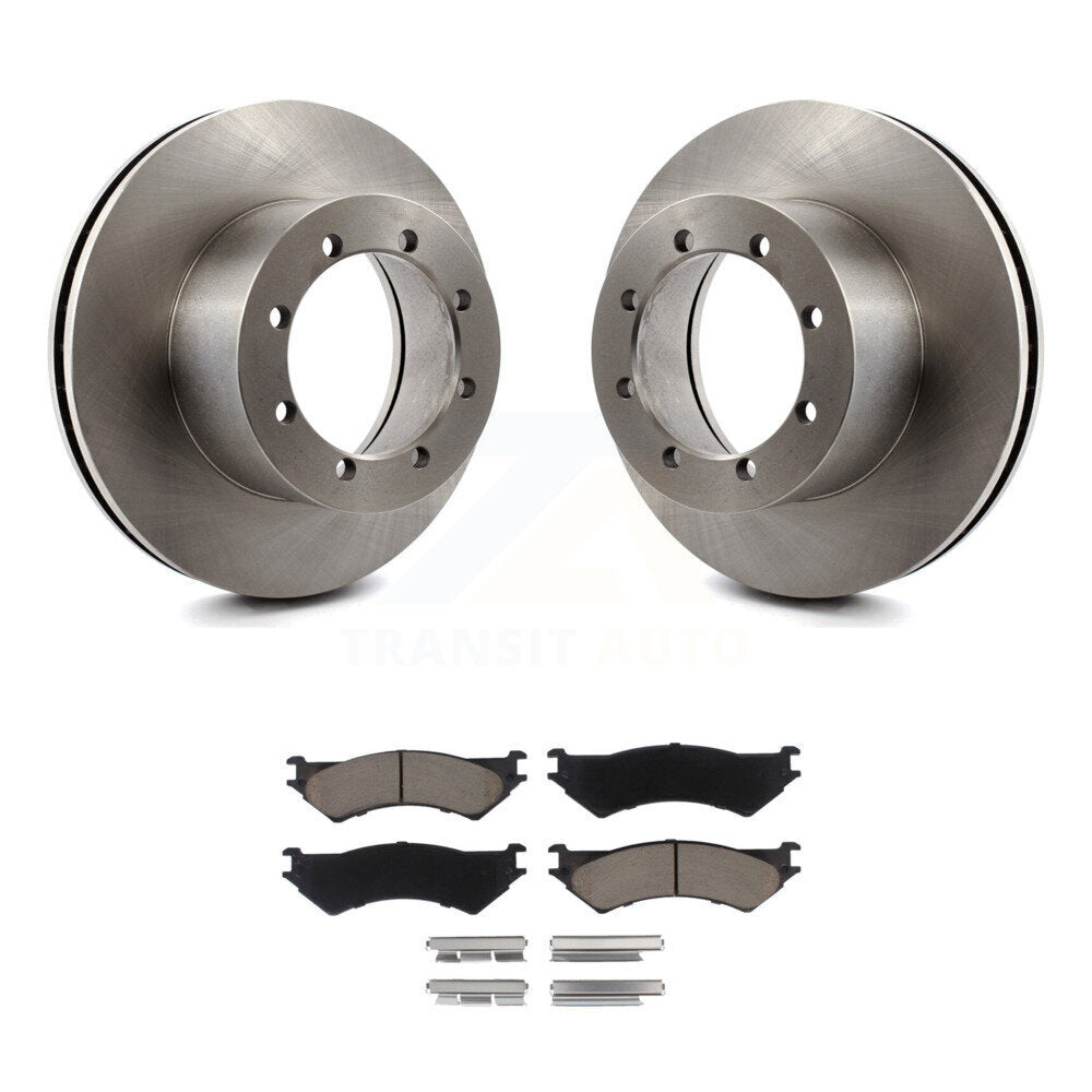 Kit de rotors de frein à disque arrière et plaquettes en céramique pour Ford E-350 Super Duty K8C-10191
