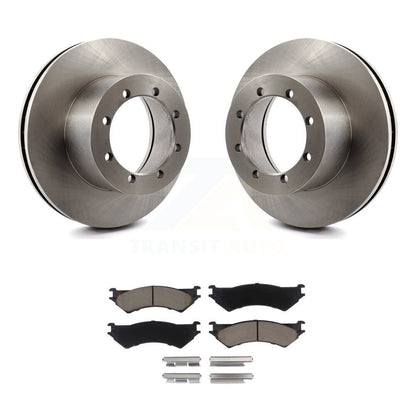 Kit de rotors de frein à disque arrière et plaquettes en céramique pour Ford E-350 Super Duty K8C-10191