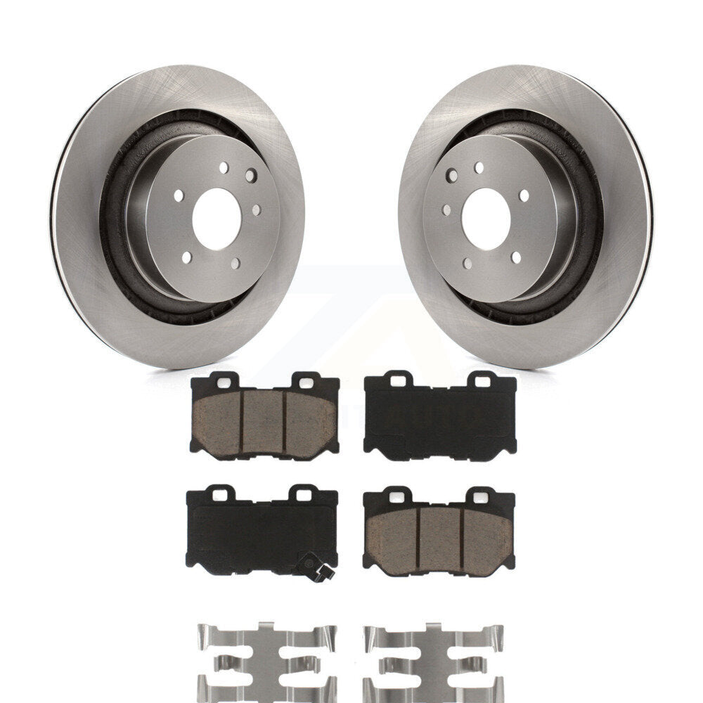 Kit de rotors de frein à disque arrière et plaquettes en céramique pour INFINITI G37 Nissan 370Z Q60 Z