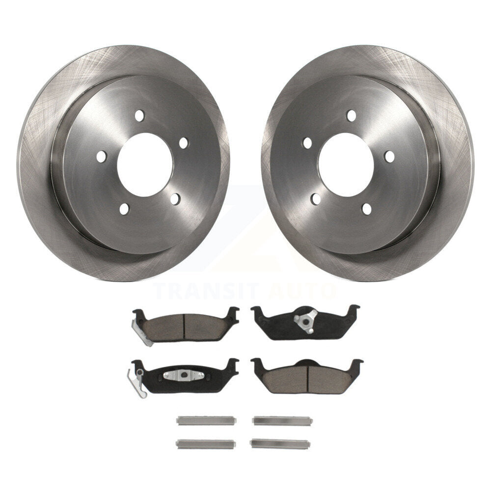 Kit de disques de frein à disque arrière et plaquettes en céramique pour Ford F-150 K8C-101926