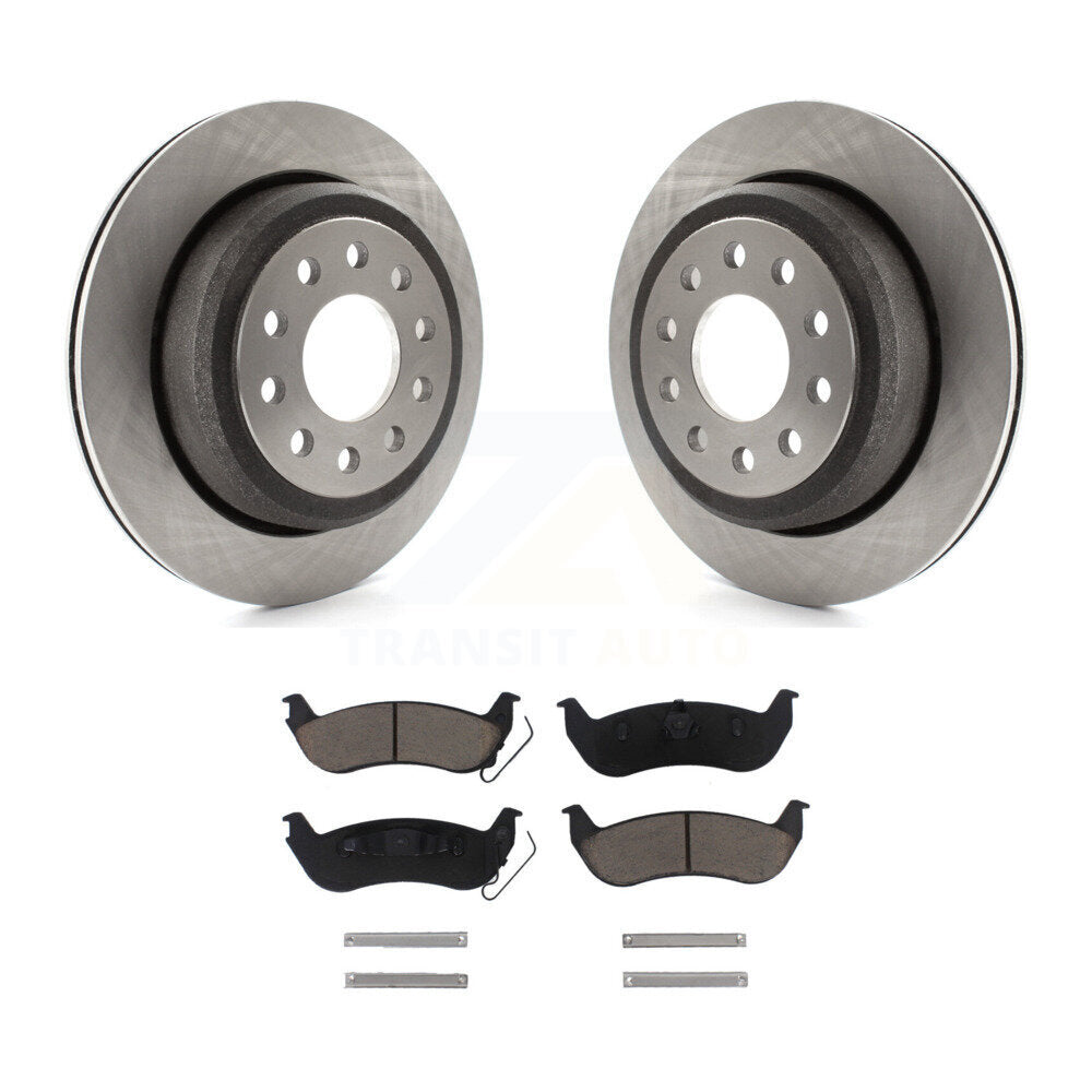 Kit de rotors de frein à disque arrière et plaquettes en céramique pour Lincoln Town Car Seda 2003-2011