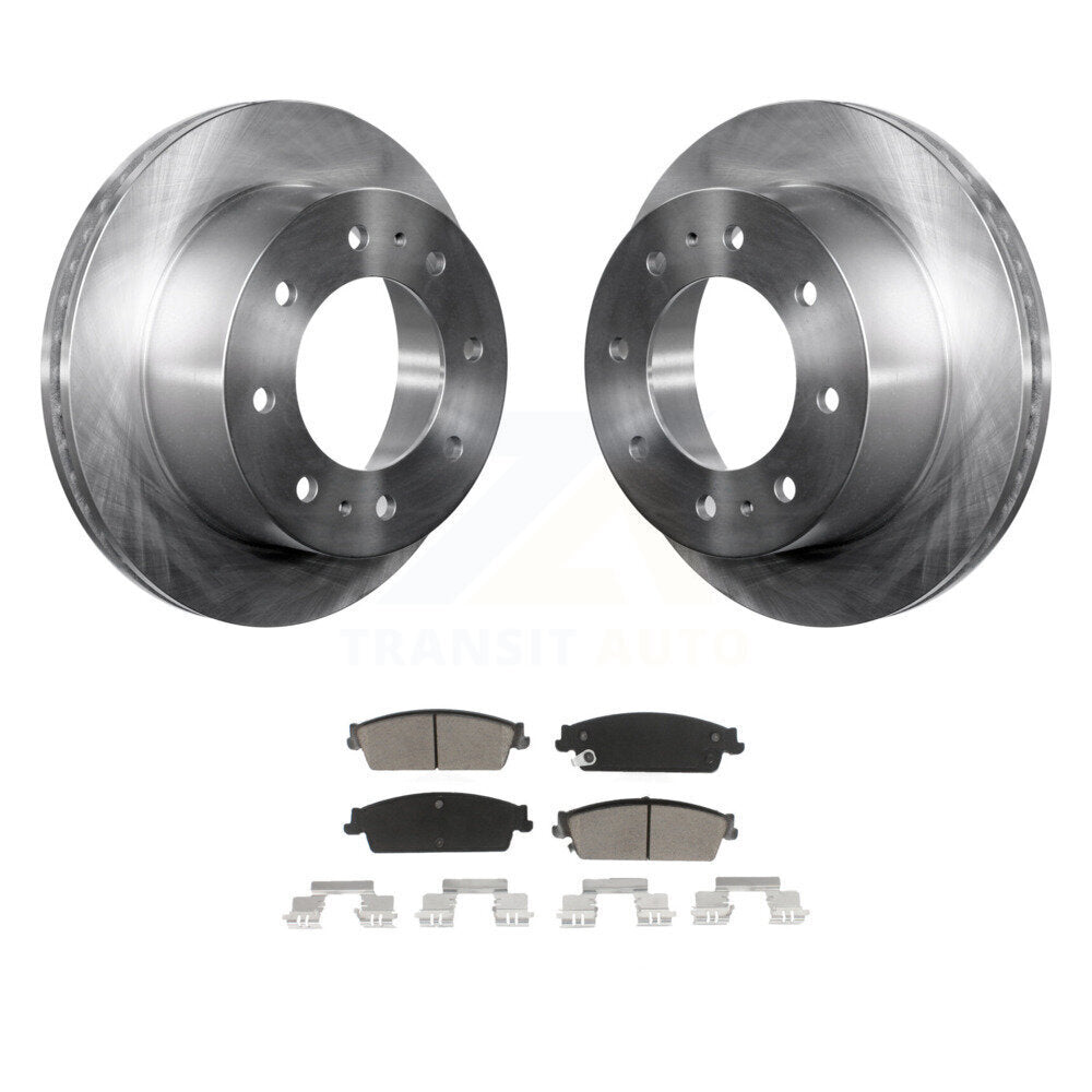 Kit de rotor de frein à disque arrière et de plaquettes en céramique pour Chevrolet Silverado 2011 Hybri 1500