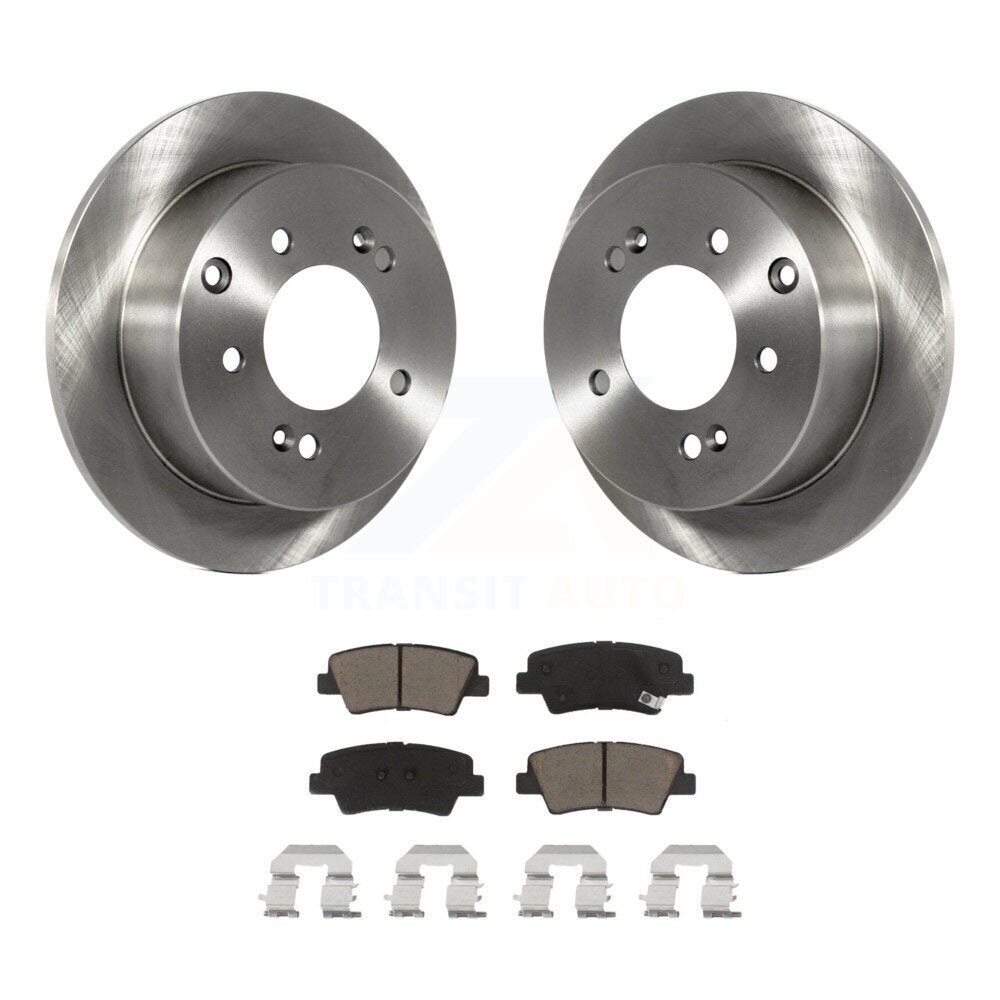 Kit de disques de frein à disque arrière et plaquettes en céramique pour Kia Soul 2010-2013 K8C-101958
