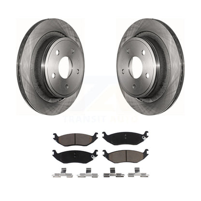 Kit de rotors de frein à disque arrière et plaquettes en céramique pour Dodge Ram 1500 K8C-101961