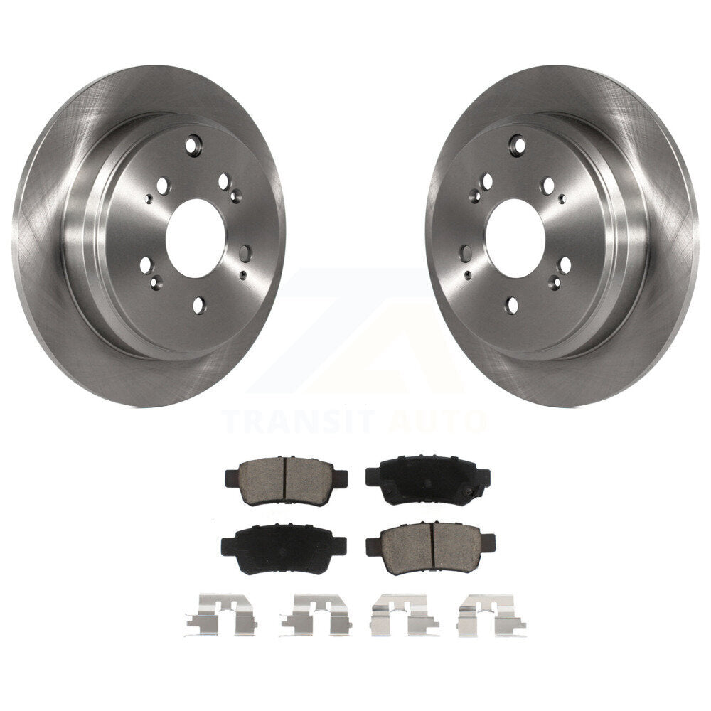 Kit de disques de frein à disque arrière et plaquettes en céramique pour Honda Odyssey 2005-2010