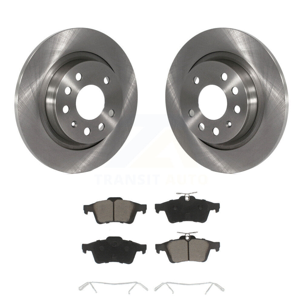 Kit de rotors de frein à disque arrière et plaquettes en céramique pour Saab 9-3 9-3X avec rotor solide