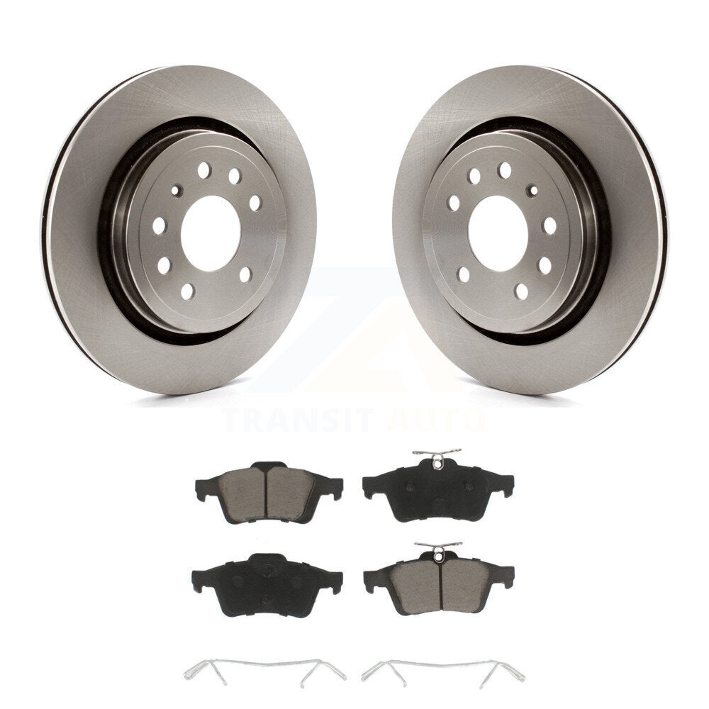 Kit de disques de frein à disque arrière et plaquettes en céramique pour Saab 9-3 9-3X avec rotor ventilé