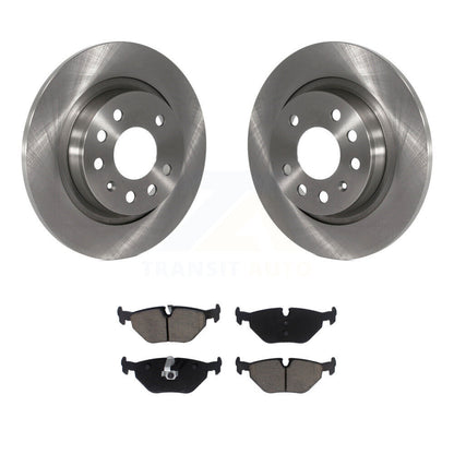 Rotor de frein à disque arrière et Kit de plaquettes en céramique pour berline Saab 9-3 2003 avec solide