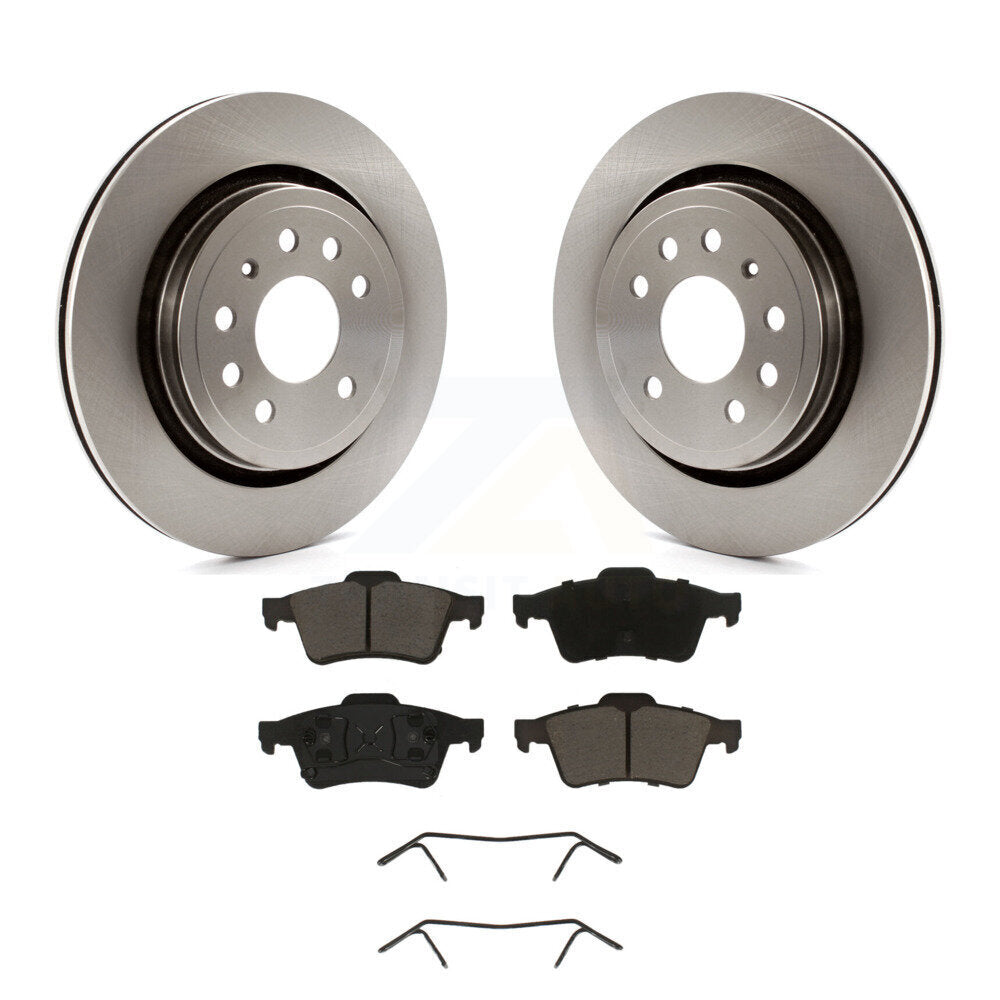 Kit de plaquettes de frein en céramique, Rotors de frein à disque arrière pour berline Saab 9-3 2003 avec Roto ventilé