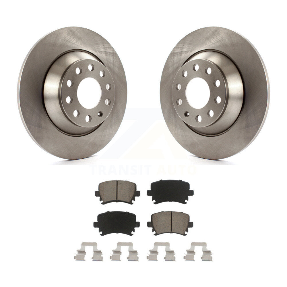 Kit de disques de frein à disque arrière et plaquettes en céramique pour Audi A6 Quattro K8C-102005
