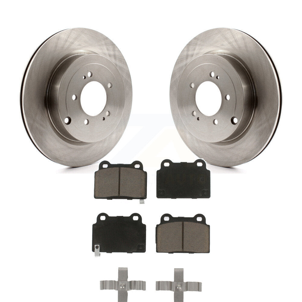 Kit de rotors de frein à disque arrière et de plaquettes en céramique pour Mitsubishi Lancer K8C-102014