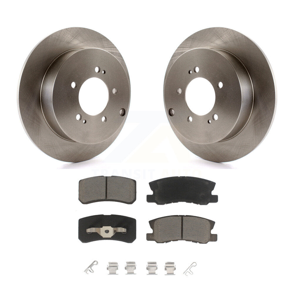 Kit de rotors de frein à disque arrière et plaquettes en céramique pour Mitsubishi Lancer Outlander