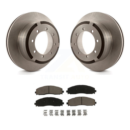 Rotors de frein à disque arrière et Kit de plaquettes en céramique pour Ford F-350 Super Duty F-250 F-45