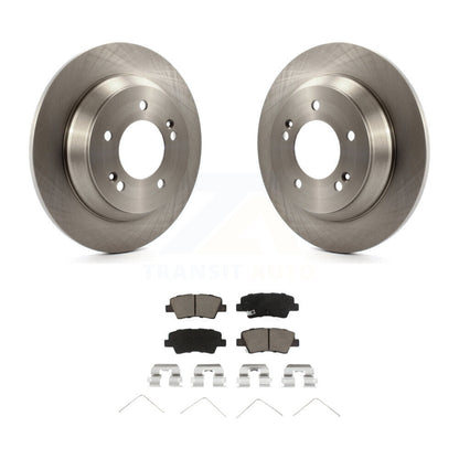 Kit de rotor de frein arrière et de plaquettes en céramique pour Kia Rondo 14-17 avec stationnement manuel