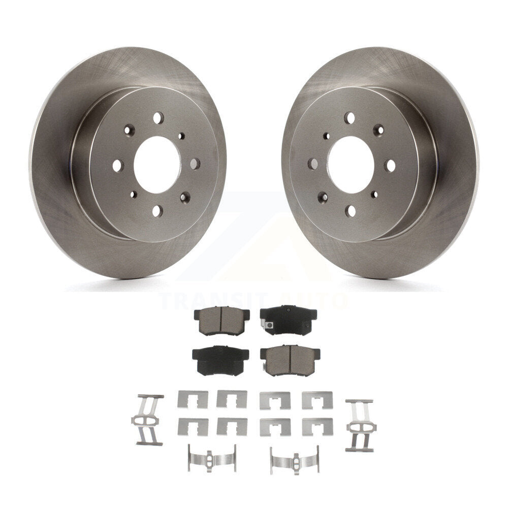 Kit de rotors de frein à disque arrière et plaquettes en céramique pour Honda Civic Acura EL K8C-102082