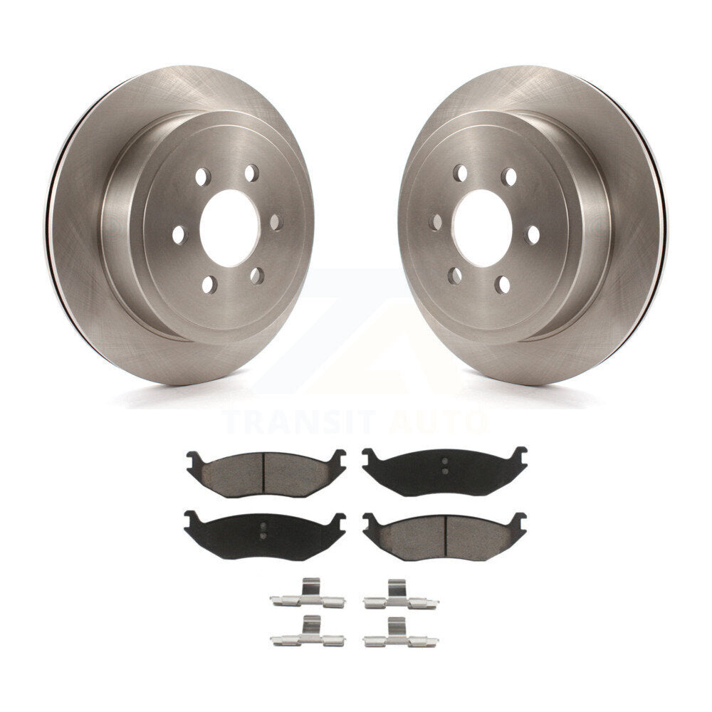 Kit de rotors de frein à disque arrière et de plaquettes en céramique pour Dodge Durango 2003 K8C-102088
