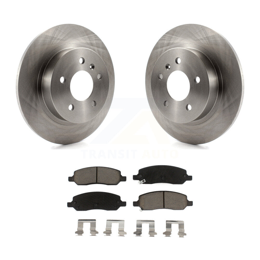 Rotor de frein à disque arrière et Kit de plaquettes en céramique pour Buick Lucerne Cadillac DT 2006 – 2011