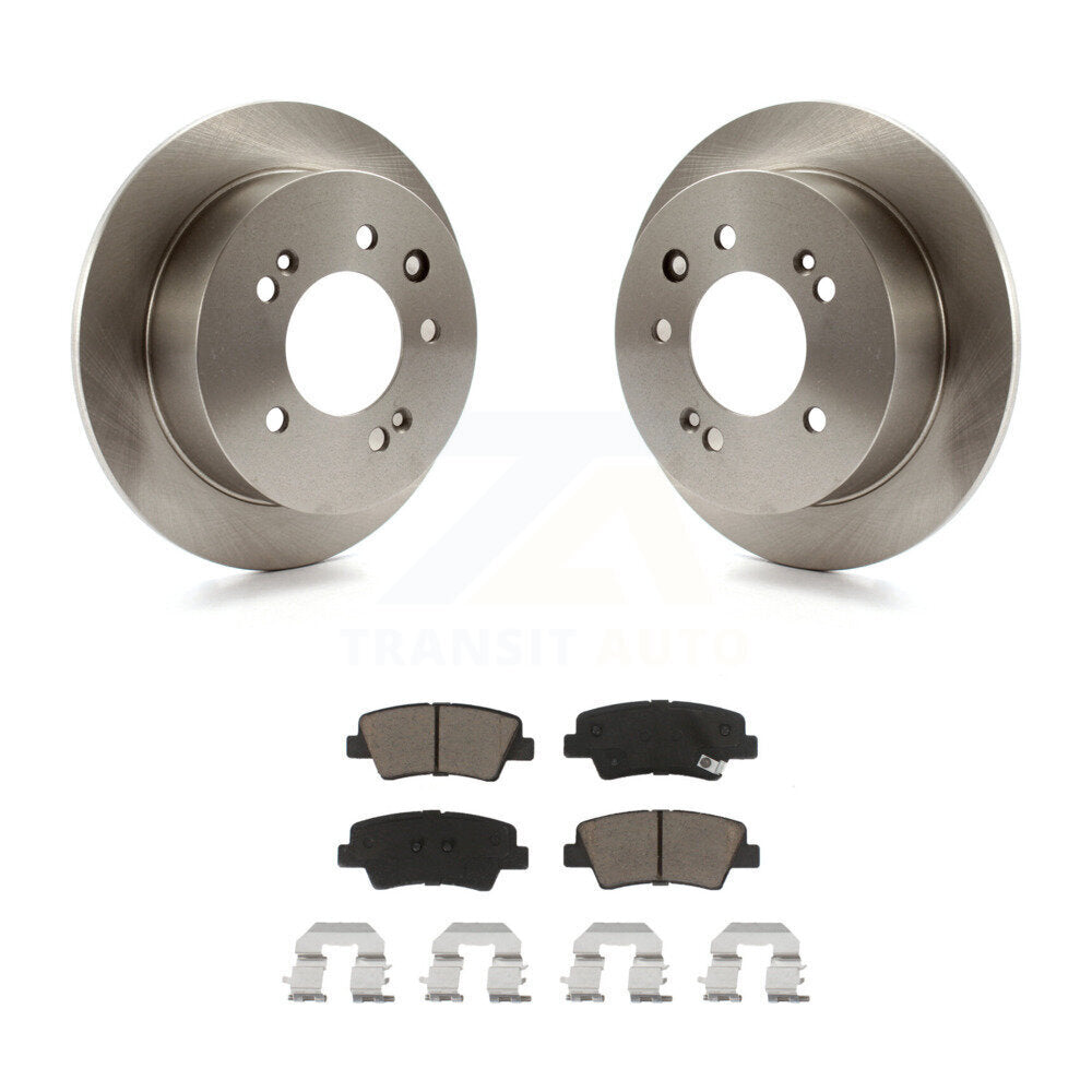 Rotors de frein arrière et kit de plaquettes en céramique pour Hyundai Elantra Sedan 2010 à partir du 03 23 1