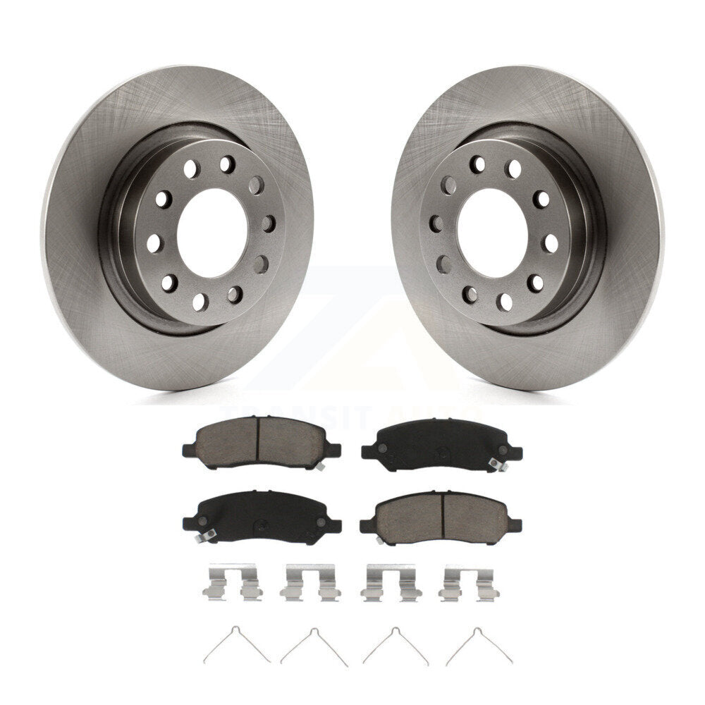 Kit de rotors de frein à disque arrière et plaquettes en céramique pour Dodge Dart 2013-2016 K8C-102122