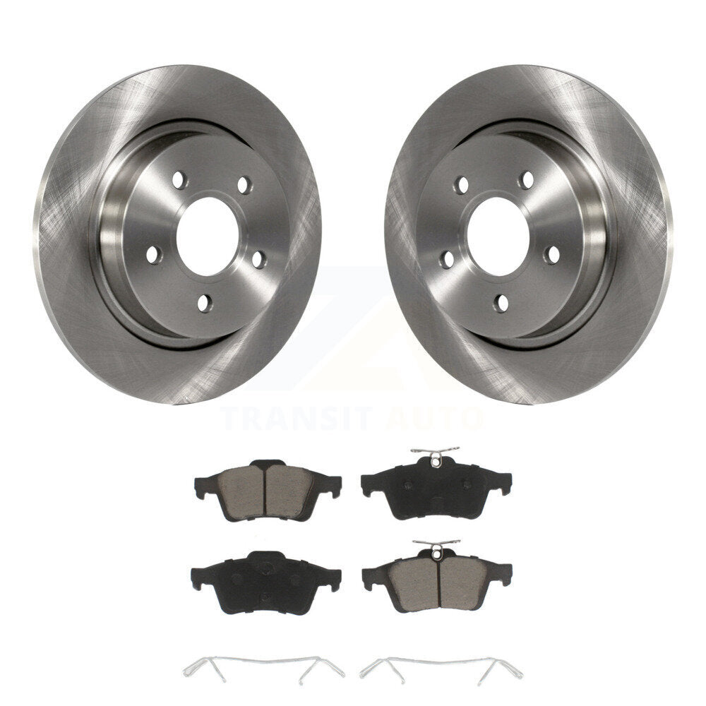 Kit de rotors de frein à disque arrière et plaquettes en céramique, pour Volvo S40 C30 V50 C70 K8C-10212