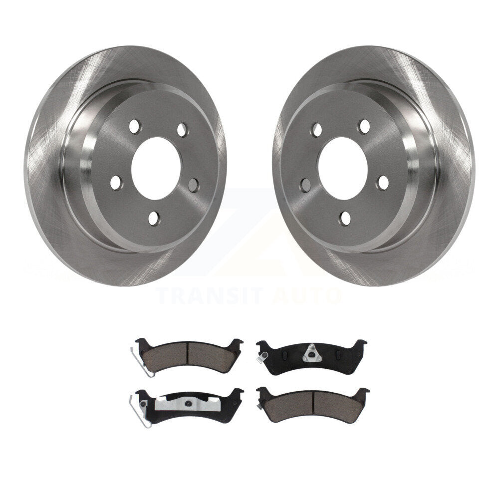 Kit de rotors de frein à disque arrière et plaquettes en céramique pour Jeep Grand Cherokee K8C-102144