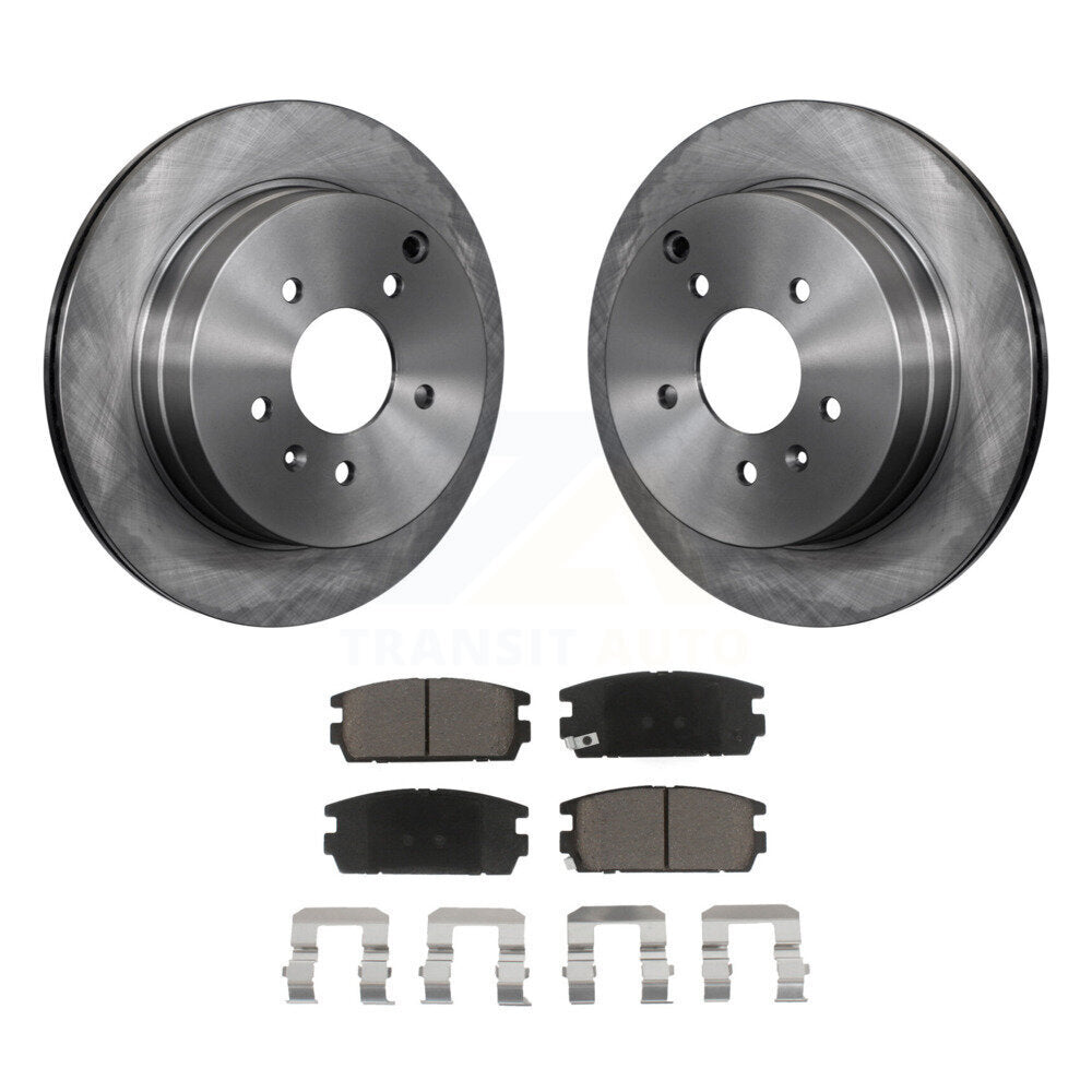 Rotors de frein arrière et Kit de plaquettes en céramique pour Chevrolet Equinox Pontiac Torrent Satur
