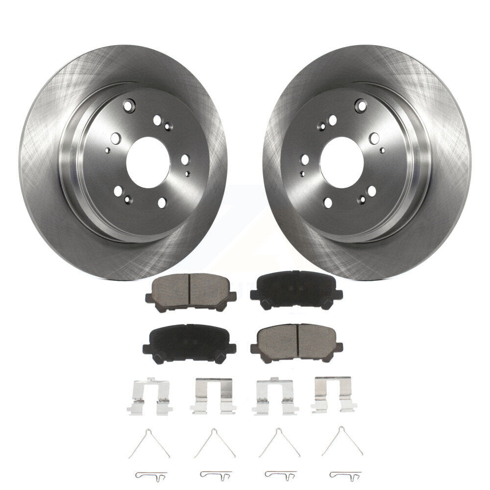 Rotors de frein à disque arrière et Kit de plaquettes en céramique pour Honda Odyssey Pilot Acura MDX ZD