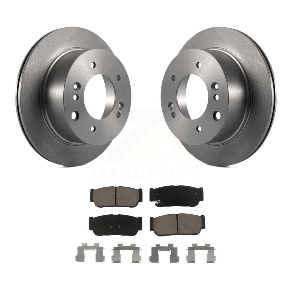 Kit de rotors de frein à disque arrière et plaquettes en céramique pour Kia Sorento 2003-2006 K8C-10215