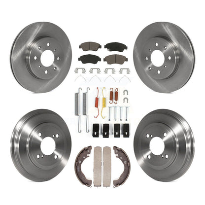 Kit de plaquettes et de tambour en céramique pour rotor de frein à disque avant et arrière (7 pièces) pour Honda Fi 2015-2020