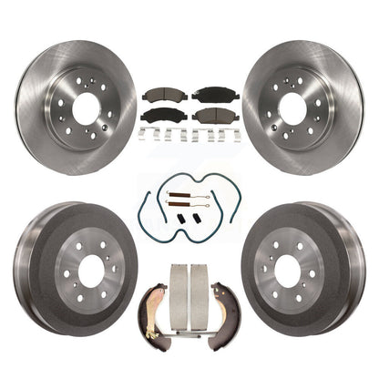 Kit de plaquettes et de tambour en céramique pour Rotor de frein avant et arrière (7 pièces) pour Chevrolet Silverado 150