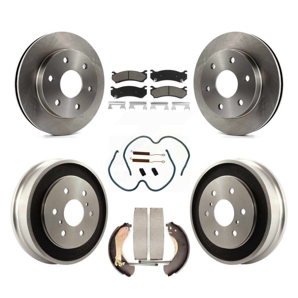 Kit de plaquettes et de tambour en céramique pour Rotor de frein avant et arrière (7 pièces) pour Chevrolet Silverado 150
