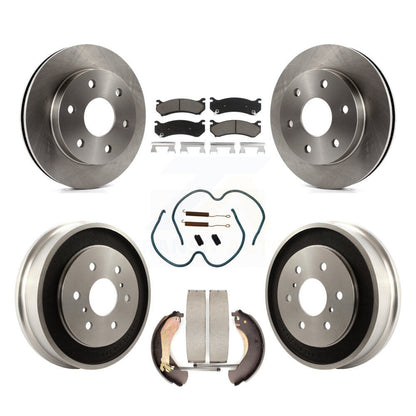 Kit de plaquettes et de tambour en céramique pour Rotor de frein avant et arrière (7 pièces) pour Chevrolet Silverado 150