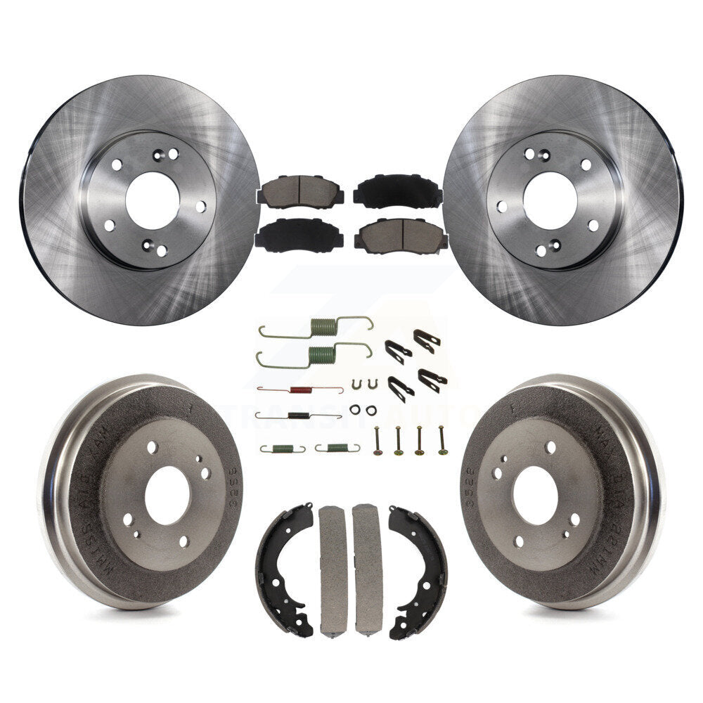 Kit de plaquettes et de tambour en céramique, Rotor de frein à disque avant et arrière (7 pièces) pour Honda Accord 3.0