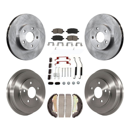 Kit de plaquettes et de tambour en céramique, Rotor de frein avant et arrière (7 pièces) pour Chevrolet Cobalt Pontia