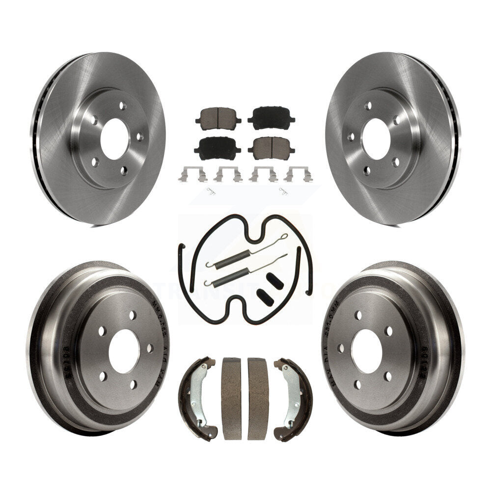 Rotors de frein à disque avant et arrière, plaquettes en céramique et Kit de tambour (7 pièces) pour Chevrolet HHR