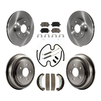 Rotors de frein à disque avant et arrière, plaquettes en céramique et Kit de tambour (7 pièces) pour Chevrolet HHR