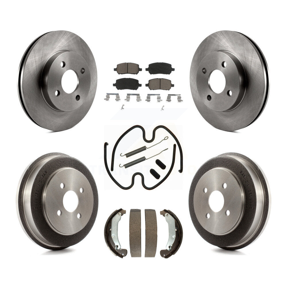 Kit de plaquettes et de tambour en céramique, Rotor de frein avant et arrière (7 pièces) pour Pontiac Chevrolet Cobal