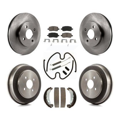 Kit de plaquettes et de tambour en céramique, Rotor de frein avant et arrière (7 pièces) pour Pontiac Chevrolet Cobal