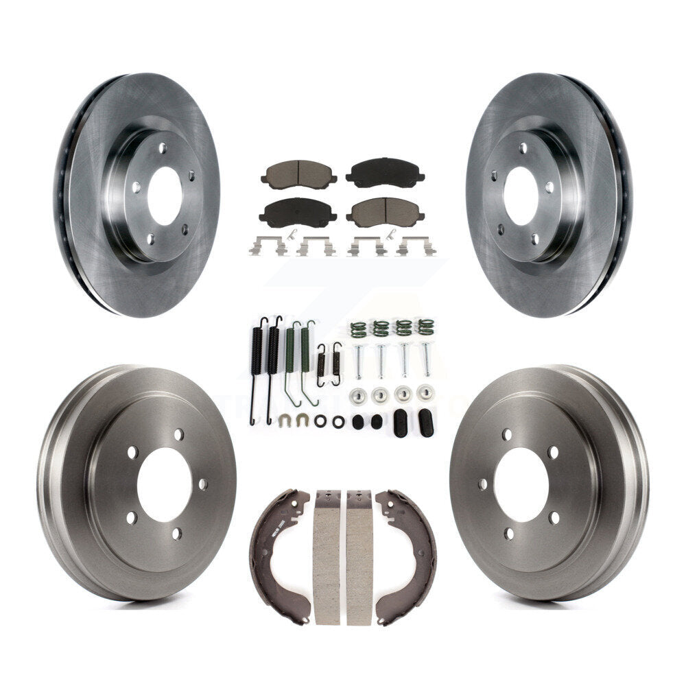 Kit de tambour de tampon en céramique de Rotor de frein avant et arrière (7 pièces) pour Jeep Patriot Compass Dodg