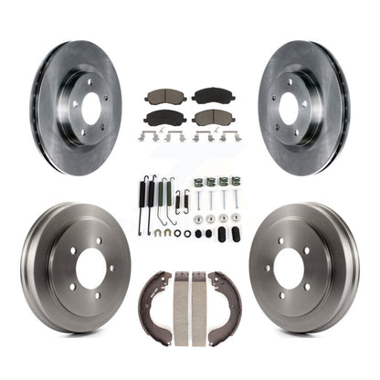 Kit de tambour de tampon en céramique de Rotor de frein avant et arrière (7 pièces) pour Jeep Patriot Compass Dodg