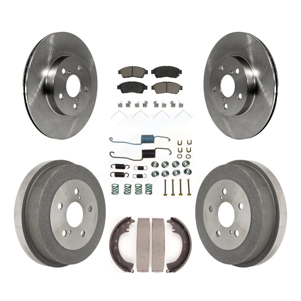 Kit de tambour de tampon en céramique de Rotor de frein à disque avant et arrière (7 pièces) pour Toyota RAV 1996-2000